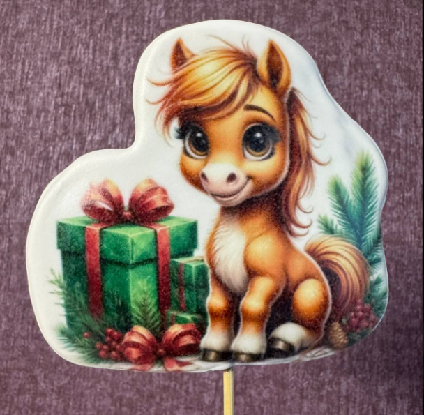 Изображение Пряник Лошадь с подарками